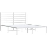  Metalni okvir za krevet s uzglavljem bijeli 120 x 190 cm | shoptok.hr