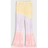Sinsay Pamučne flare tajice s tie-dye uzorkom | shoptok.hr