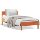 Furnova Posteljni okvir brez vzmetnice voščeno rjav 100x200 cm borovina, (21934136) | Shoptok.si