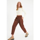 Trendyol brown striped trousers | ePonuda.com