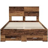  Krevetna konstrukcija Staro drvo 120 x 190 cm Konstruirano drvo | shoptok.hr