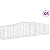  Lučne gabionske košare 6 kom 400x50x80/100 cm pocinčano željezo | Eponuda.com