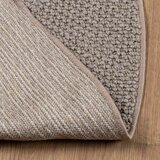  Tepisi za područja Kružni HUARTE Sivo-smeđa Ø 120 CM Poliester - Sivo-smeđa Ø 120 cm | shoptok.hr