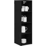 vidaXL Viseča omarica s polico Riga Črna Orehovina 30 x 29,5 x 100 cm | Shoptok.si