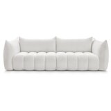 Bobochic Paris Bela sedežna garnitura iz tkanine bouclé 286 cm Azra – | Shoptok.si