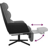  Stol za sproščanje z oporo za noge svetlo sivo blago, (20934934) | Shoptok.si