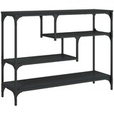  Konzolni stol crni 100 x 30 x 75 cm od konstruiranog drva | shoptok.hr
