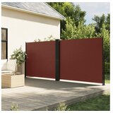 vidaXL Uvlačiva bočna tenda smeđa 180 x 600 cm | shoptok.hr