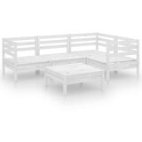  Vrtna sedežna garnitura 5-delna trdna borovina bela, (20677120) | Shoptok.si