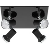 Eglo Tamara 1 reflektor/4, led, gu10, 4x3,3w, 4x240m, ip44, krom/crna | shoptok.hr