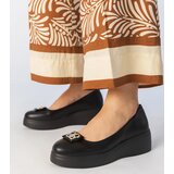 Gemre Black platform shoes with rhinestone decoration Patos | Shoptok.si