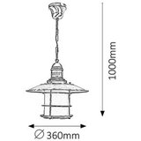 Rabalux sudan visilica E27 60W, bronza klasična rasveta | ePonuda.com