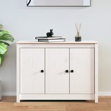  Komoda bijela 100 x 35 x 74 cm od masivne borovine | shoptok.hr