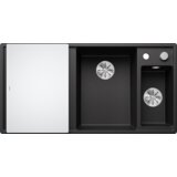 Blanco pomivalno korito AXIA III 6 S InFino SILGRANIT desko steklo, BAZEN DESNO, z daljin. prim. - GRAFIT | Shoptok.si