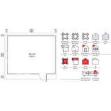 Male kuće Drvena vrtna kuća DANIEL 500 × 400 cm sa šindrom | shoptok.hr