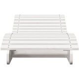  Ležaljke za sunčanje 2 kom bijele 205x60x31,5 cm od borovine | shoptok.hr