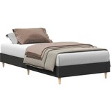 Maison Chic Posteljni okvir - Enojna postelja - Postelja za odrasle brez ležišča črn 100x200 cm inženirski les-J6459, (21774990) | Shoptok.si