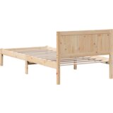  Krevet od borovine Prirodni Masivno drvo 80 x 200 cm Izdržljiv | shoptok.hr