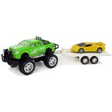  Set vozila - žuti sportski automobili i zeleni terenski automobili s trenjem | shoptok.hr