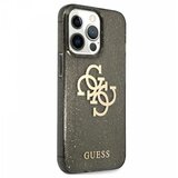 Guess GUHCP13LPCUGL4GBK big logo silikonski ovitek za iphone 13 pro - z zlatimi bleščicami | Shoptok.si