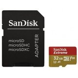 Sandisk Extreme microSD card for Mobile Gaming 32GB 100MB/s A2 C10 V30 UHS-I U3 - SDSQXAF-032G-GN6GN | Shoptok.si