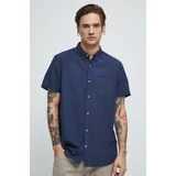 Medicine Lanena košulja za muškarce, boja: tamno plava, regular, o button-down ovratnikom