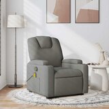 vidaXL masažni naslanjač temno sivo blago | Shoptok.si