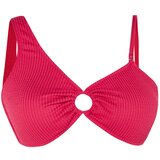 Trendyol Curve Plus Size Bikini Top - Pink - Textured | shoptok.hr