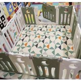 Feelkids Sklopiva ogradica Sovica – Maslinasta + bela ( 13824 ) Cene