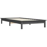  Okvir za krevet sivi od borovine 90 x 190 cm jednokrevetni | shoptok.hr