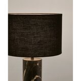 Kave Home Črna marmorna namizna svetilka s tekstilnim senčilom (višina 57 cm) Vex – | Shoptok.si