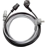 Priključni kabel za hladne naprave [ zaščiteni kontakti-kotni vtič - vtičnica za hladne naprave C13] sive barve 5 m LappKabel 73222381, (20422011)