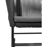 vidaXL 7-dijelni vrtni blagovaonski set s jastucima crno | shoptok.hr