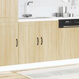 vidaXL Osnovna omarica za umivalnik Lucca sonoma hrast inženirski les | Shoptok.si