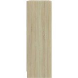 vidaXL Polica za knjige sonoma hrast 80x24x75 cm izrađeno drvo | shoptok.hr