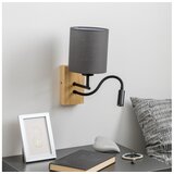  Brilagi - LED zidna lampa NUBILA WOOD 1xE27/25W/230V + LED/3W hrast/antracit | Eponuda.com