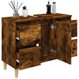 Ormarić za umivaonik boja dimljenog hrasta 80x33x60 cm drveni | Eponuda.ba