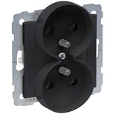 Legrand Dvostruka kućna utičnica bez okvira 250V/16A SUNO crna | Eponuda.com