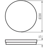 Kanlux 38383 - LED spoljašnja svetiljka BENO ECO LED/20W/230V 3000/4000/6500K IP65 | Eponuda.com