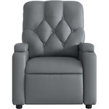  Masažni naslonjač od umjetne kože sivi | shoptok.hr