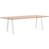  Noge za stolić V-oblika 2 kom bijele 60x(72-73) cm čelik | shoptok.hr