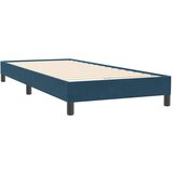 Box spring krevet s madracem tamnoplavi 80x220 cm baršunasti | shoptok.hr