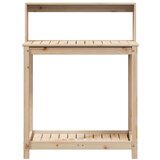  Miza za sajenje s policami 82,5x50x109,5 cm borovina | Shoptok.si