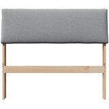  Tapecirani uzglavlje Svijetlo siva 90 cm Čvrsto borovo drvo | shoptok.hr