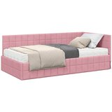 vidaXL Kotni okvir postelje z matrico z vzglavjem 2 pcs Siva Žamet, (5000155912) Cene