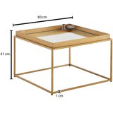 MID.YOU KLUBSKA MIZA, zlate barve | Shoptok.si
