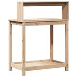  Miza za sajenje s policami 82,5x50x109,5 cm borovina | Shoptok.si