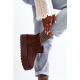 Boto FD1 Suede Platform Snow Boots Brown Corcoran | shoptok.hr