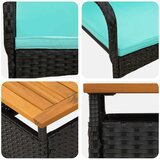  Vrtni set Crna poliratan | shoptok.hr