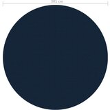  Plutajući PE solarni pokrov za bazen 381 cm crno-plavi | shoptok.hr